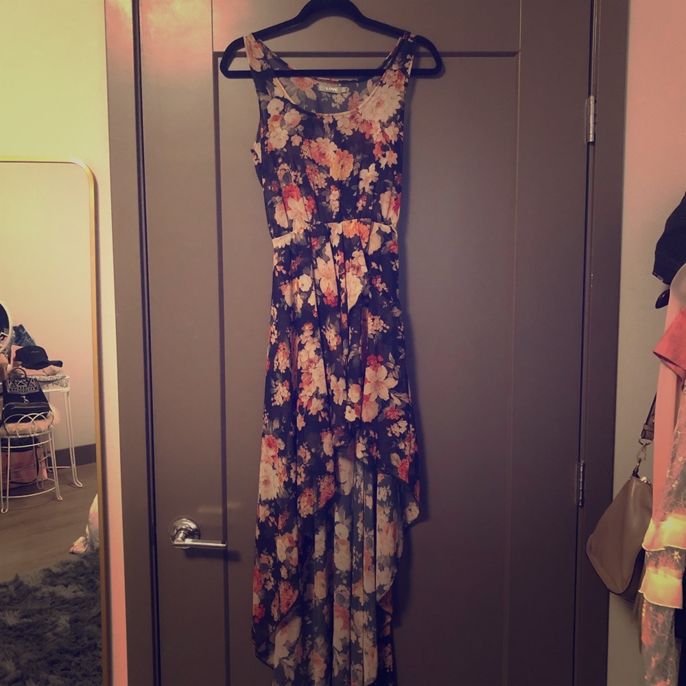 LF Floral High Low Dress